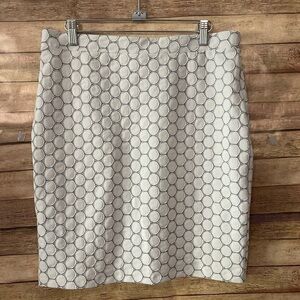 Leota Stitch Fix Skirt Womens White Pull On Elastic Waist Stretch Petite Large